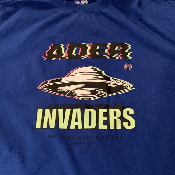 Ader Error invaders blue tshirt - Picture 2 of 10